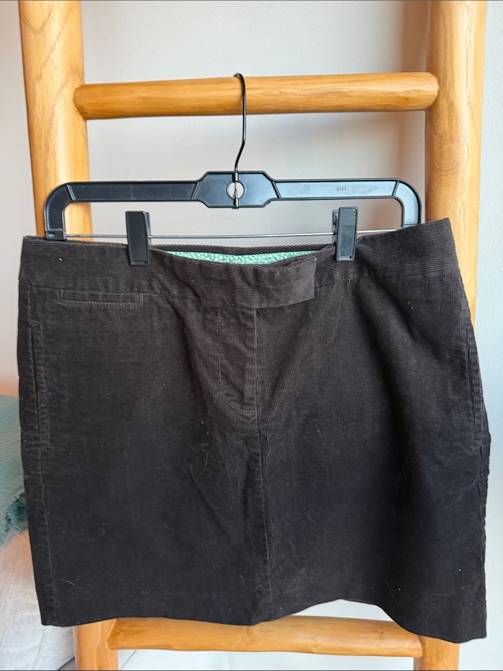 J. Crew Black Corduroy Mini Skirt